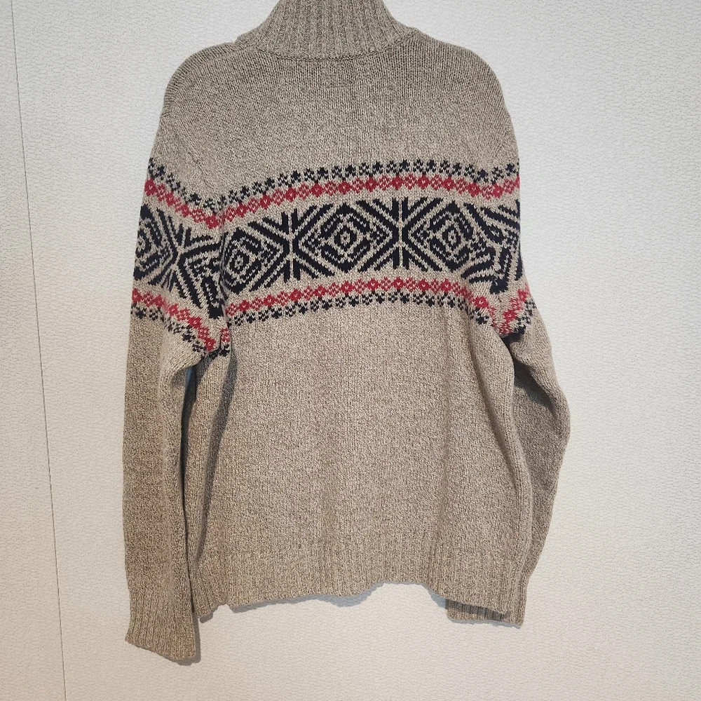 American Eagle Henley Button Front Mens Sweater Size Large Chunky Gramdpa